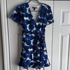 Banana Republic Blue and White Floral Mini Dress